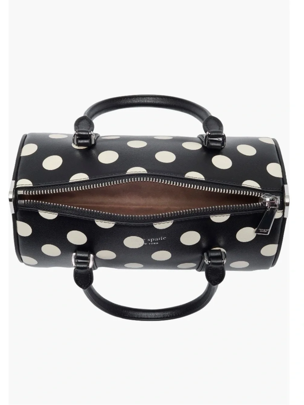 Kate Spade New York Spade Icon Dot Leather Barrel Bag
